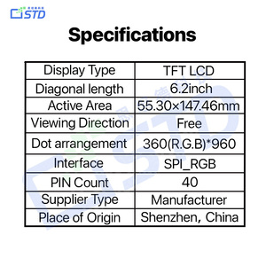Layar LCD TFT IPS SPI_RGB <span class=keywords><strong>6</strong></span>.2 inci 360x960, Solusi HMI Kelas Industri, Kustomisasi Tinggi, Jaminan Kualitas - Product Image 4