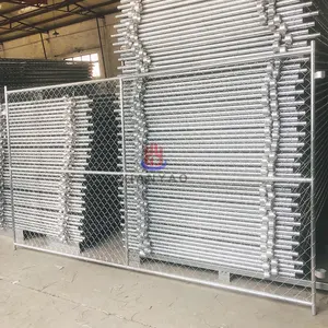 Factory Fence High Quality Galvanized 6x12 Chain Link Temporary Construction Fence Panels For America