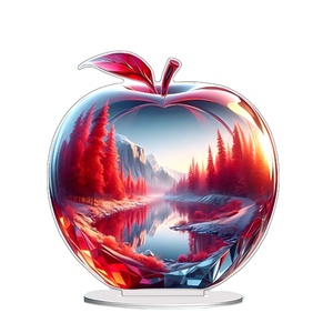 Venta caliente Crystal <span class=keywords><strong>Apple</strong></span> Creative Home Living Room Adornos de escritorio Fiesta al por mayor Regalos de plástico Decoración decorativa para el hogar - Product Image 1