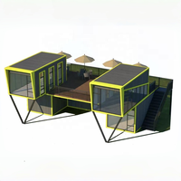Unité de café-conteneur sur mesure au design haut de gamme pour les rues commerciales urbaines et les zones commerciales