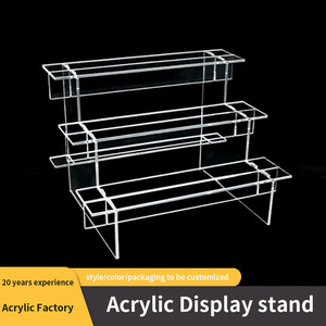 Expositor Acrílico de 3 Niveles, Ligero, para Figuras de Acción, Modelos de Anime y Coleccionables, Venta al Por Mayor de Fábrica - Product Image 5