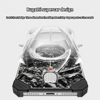 Coque de téléphone magnétique antidérapante et anti-chute C0408 au design sans bordure pour iPhone 16 17 Air 15 Pro 14 13 12 11 18 Pro Max
