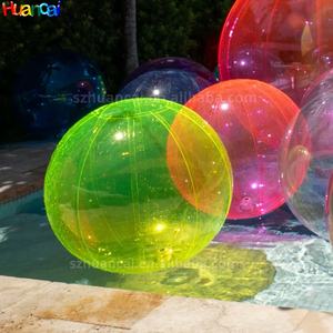 Boule <span class=keywords><strong>transparente</strong></span> colorée boule <span class=keywords><strong>gonflable</strong></span> <span class=keywords><strong>géante</strong></span> décoration de piscine à balles boule scellée peut être accrochée pour la décoration extérieure intérieure - Product Image 2