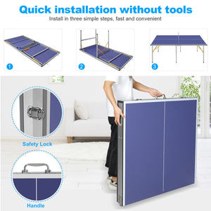 Structure en palluminum, <span class=keywords><strong>Mini</strong></span> <span class=keywords><strong>Table</strong></span> <span class=keywords><strong>de</strong></span> tennis Portable, <span class=keywords><strong>table</strong></span> <span class=keywords><strong>de</strong></span> <span class=keywords><strong>ping</strong></span>-<span class=keywords><strong>pong</strong></span> professionnelle d'extérieur et d'intérieur pliante - Product Image 3