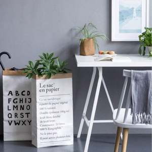 Storage Box Paper <b>Bag</b> Kraft Paper <b>Gift</b> <b>Bag</b> Rubbish Bin Paper <b>Bag</b> Children's Room Toy <b>White</b> Brown - Product Image 4