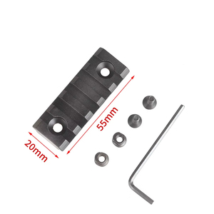 Support de montage personnalisé de 20 mm en forme de Z, rehausseur à 5 fentes pour dispositif optique et viseur, base de montage à haute stabilité - Product Image 1