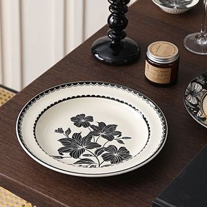 Good Price New Product White and Black Solid Classic Eco-Friendly Dishwasher Safe Dinnerware <b>Sets</b> Ceramics Tableware - Product Image 6