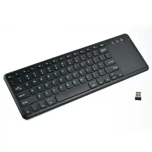 2.4G 无线键盘多功能一体媒体键盘，集成了笔记本电脑平板电脑的触控板键盘