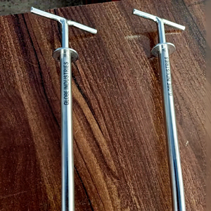 Sonde d'échantillonnage manuelle en acier inoxydable industriel avec tige de prélèvement à spirale et micro-embouts interchangeables, sonde d'échantillonnage classée IP55 - Product Image 1