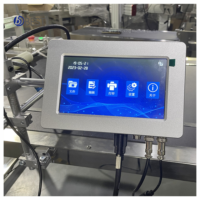 Continuous Online Digital Inkjet Printer Expiry Date Code Printer for Plastic Bottle Eggs Logo Label Coding Machines