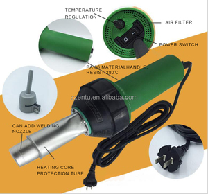 <span class=keywords><strong>Pistola</strong></span> de Calor <span class=keywords><strong>para</strong></span> Vinilo Entu 2025, Nuevo Tipo con Mango, Color Azul, Soldadura por Aire Caliente, 1600W, 20-650C, 110-240V - Product Image 3