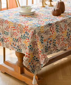 <span class=keywords><strong>Nappe</strong></span> <span class=keywords><strong>Jacquard</strong></span> Florale Américaine Épaisse, Housse de Table Basse Rectangulaire Haut de Gamme Luxe Léger, <span class=keywords><strong>Nappe</strong></span> Française - Product Image 5