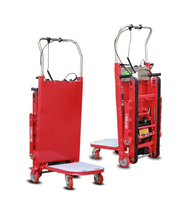 Chariots à échelle électriques à quatre roues certifiés CE, capacité de charge de 400 kg, monte-escaliers à palettes en acier inoxydable, élévateurs manuels OEM