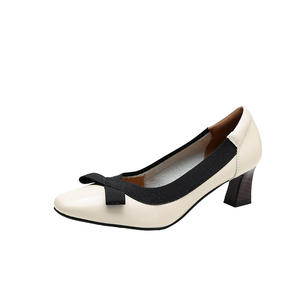 <span class=keywords><strong>Escarpins</strong></span> Femme Style Français Éblouissant à Deux Talons, Nouveauté Printemps 2026, Nœud Papillon, Bouche Peu Profonde, Élégants, Confortables, <span class=keywords><strong>Talon</strong></span> Aiguille, Faciles à Enfiler - Product Image 5