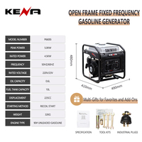 Mesin Las Bensin Portabel 5KW AC Inverter Bingkai Terbuka Kecil Generator Las Petrol