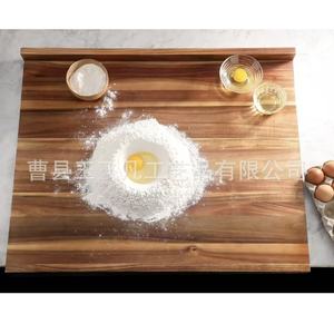 Tabla de amasar de madera de acacia 76x60.5x6cm, tabla de repostería de madera maciza para uso en la cocina - Product Image 2