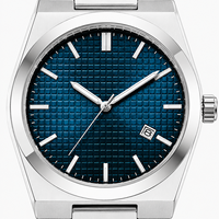 Nuevo Reloj de Lujo para Hombre, 40 mm, de Alta Gama, de Cuarzo, con Correa de Acero Inoxidable, Resistente al Agua 30 m, con Diseño Hueco