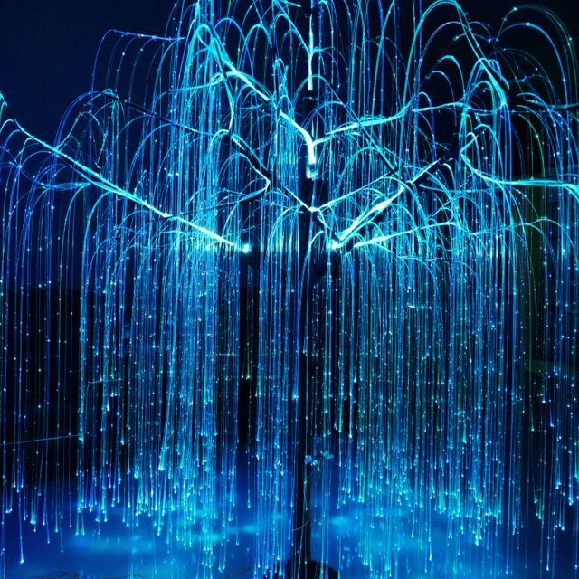 Led Lighted Artificial Tree Lights Willow Tree Branch Lamp Color Changeable Led Fiber Optic Christmas Tree for Holidays