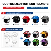 Casque rétro trois-quarts avec visière amovible certifié 3C, motif crocodile, pour la conduite sur route