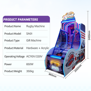 Máquina de Juego de Rugby, Operada con Monedas, Material Acrílico, 110/220V, Juego de Arcade Interior para Uno o Varios Jugadores, Gran Venta - Product Image 2