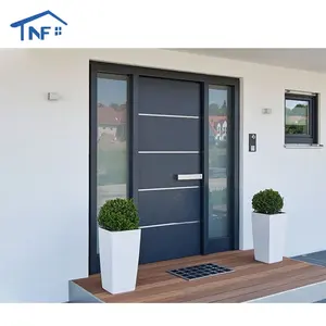 US Villa Main Exterior Pivot Tür für Haus Einfache Design Tür Moderne Solid Pivot Eingangstüren