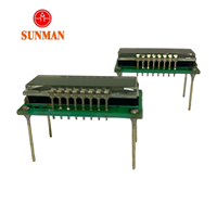 Pantalla LCD de Segmentos Reflectantes con Código de Período de Tiempo Sunman SMS06181-17.0, 6 Dígitos, 4.8~5.2V, Amplio Rango de Temperatura, Personalizable