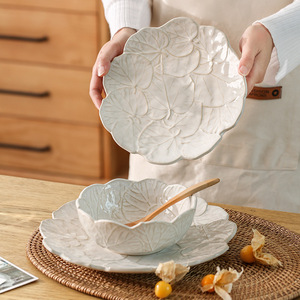 Microondas Apto para lavavajillas, platos de campo Vintage para el hogar, restaurantes, cuencos de <span class=keywords><strong>Pasta</strong></span>, plato de ensalada de bistec occidental - Product Image 5