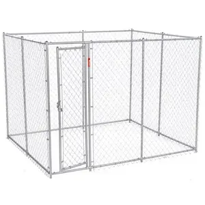 Lucky Dog 10 x 5 x 6 Foot Heavy Duty Outdoor Chain Link Dog Kennel Enclosure