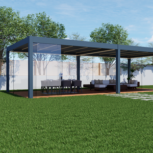 Por encargo al aire libre de aluminio Vetrate Per Electronic <span class=keywords><strong>Barata</strong></span> Pergolas Bioclimatica Para Exterior - Product Image 1