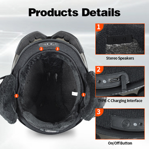 Casque de sports de neige avec haut-parleurs bluetooth casque de ski intelligent avec bluetooth Casco de nieve inteligente con Bluetooth Factory - Product Image 4