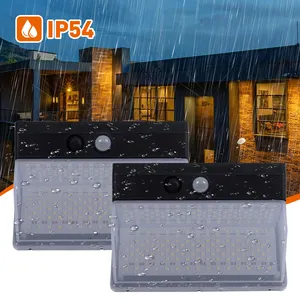Commercio all'ingrosso di alta qualità vendita calda all'aperto sensore IR 3 modalità luce IP54 ABS & PC lampada da parete solare