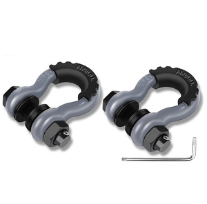 Manille en U forgée haute résistance <span class=keywords><strong>pour</strong></span> véhicule tout-terrain, équipement de sauvetage, antirouille, durable, <span class=keywords><strong>accessoire</strong></span> de levage de <span class=keywords><strong>remorque</strong></span> forgé - Product Image 4
