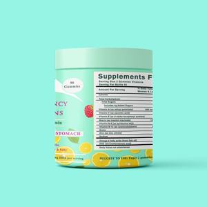 Vente chaude OEM - Personnalisable - Vitamines gommeuses pour femmes enceintes avec folate et DHA - Favorise la croissance saine et le développement cérébral - Product Image 3