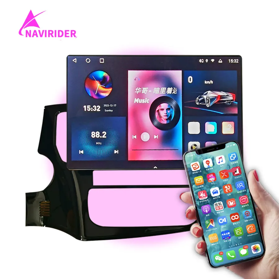 2DIN 13,3 pulgadas inalámbrico Carplay Auto Android Radio de coche para Mitsubishi Outlander 3 GF0W GG0W 2012 - 2018 reproductor de vídeo navegación