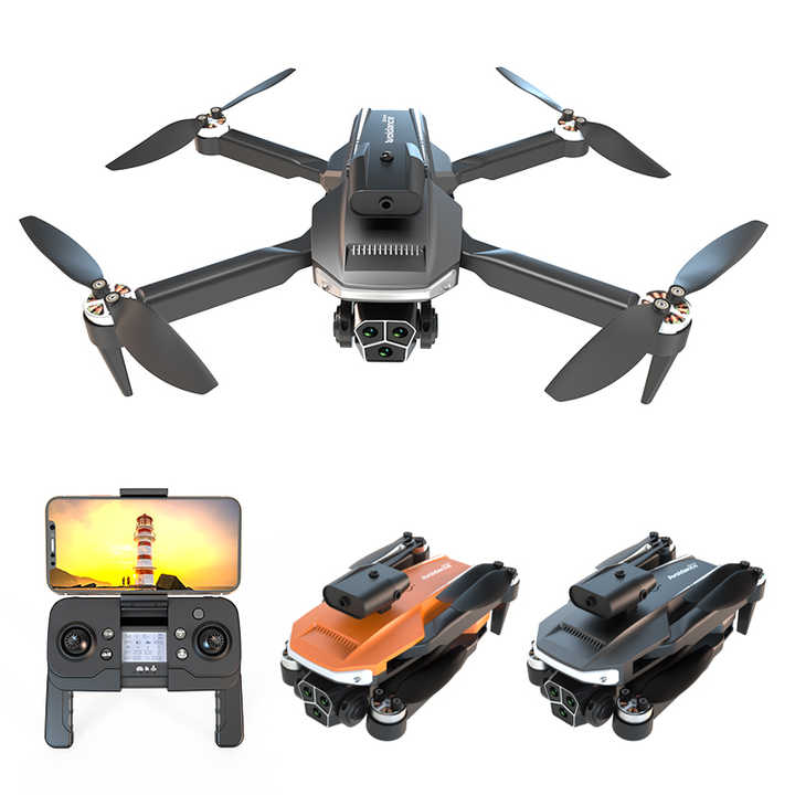 N606 High Quality Plastic Metal Drone 8K HD Adjustment Dual Camera Wide 4K Remote Control GPS FPV Professional Three Axis