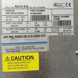 Tout neuf et 100% original MMC-SD-2.0-230-D Koll-Morgen MMC-SD Smart Analog Drive - Product Image 1