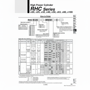 Pièces pneumatiques de RHCL25-360 de cylindre de puissance élevée de SMC Pneumatics - Product Image 1