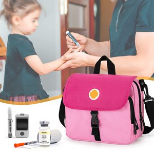 Sac isotherme de voyage pour insuline, organiseur portable pour fournitures diabétiques avec poche isolée et bandoulière pour accessoires diabétiques - Product Image 6