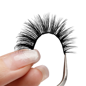 Natural Lashes Full Strip <b>Eyelashes</b> 12mm Fluffy <b>Eyelashes</b> Faux Mink Synthetic Fiber <b>Eyelashes</b> With Custom Packaging Boxes - Product Image 4