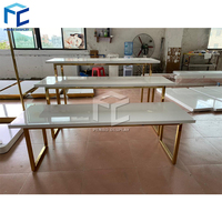 Diseño Interior de Tienda de Novias de Lujo, Exhibidores de Vestidos de Novia, Muebles de Boutique, Decoración de Tienda, Perchero de Ropa Personalizado