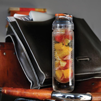 Infuseur de fruits personnalisé sans BPA, 500ml, bouteille en tritan