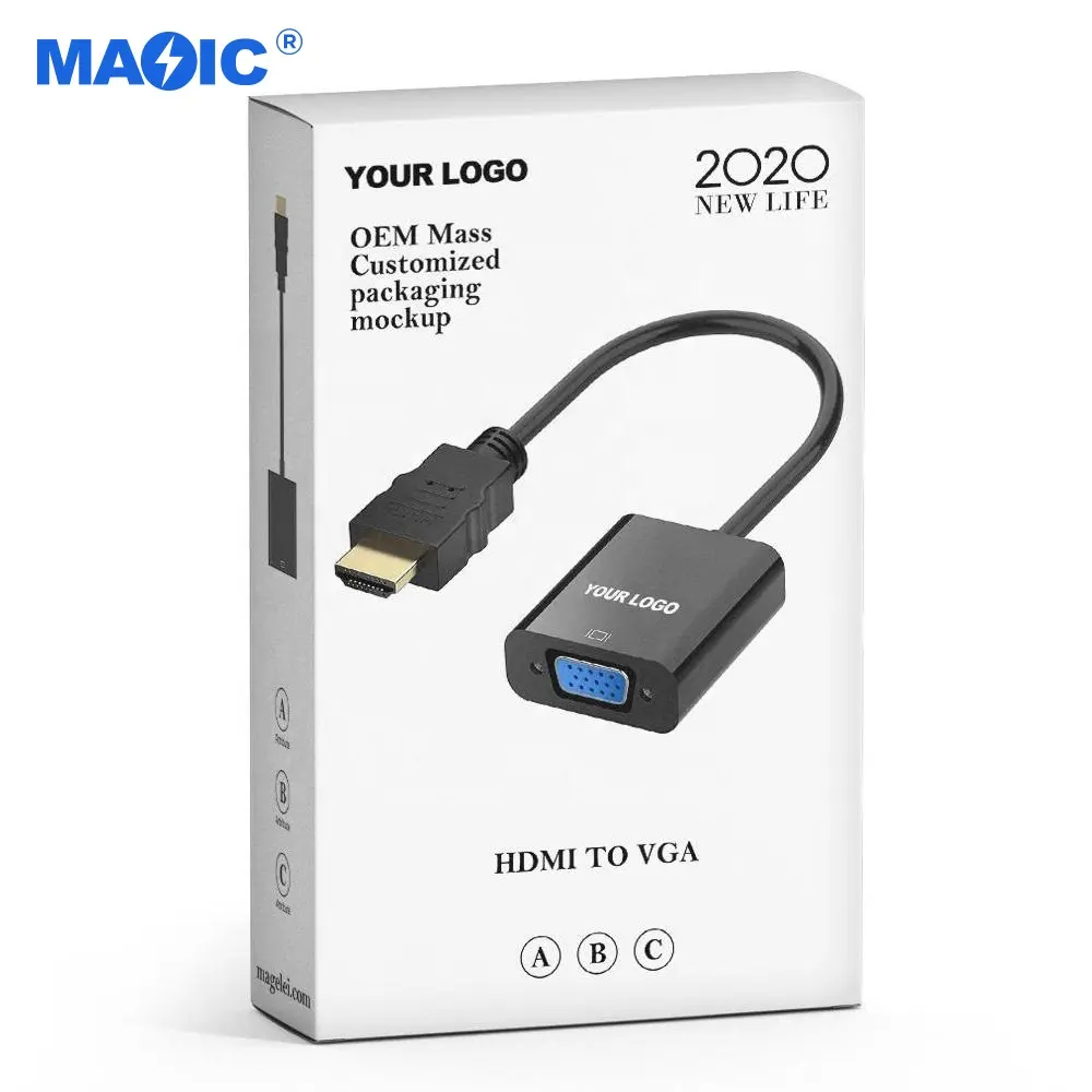 Cables commonly used accessories 1080p hdmi to vga adapter cable hdmi vga adaptor converter hdmi to vga for computer laptop