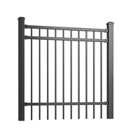 Panel de Cerca Compuesto a Precio de Fábrica, Puertas de Entrada, Cerca de Privacidad, Cerca Metálica de Acero Impermeable, Poste Vertical Resistente a la Oxidación