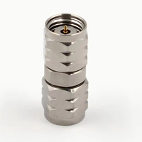 Adaptateur coaxial RF à ondes millimétriques mâle-mâle 1.85-JJG, connecteur de test haute fréquence en acier inoxydable 50 Ohm