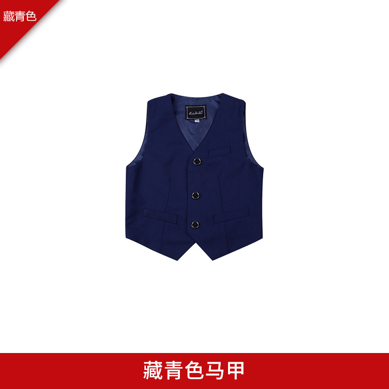 Navy blue single vest
