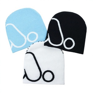 Custom Logo Acrylic Knit <b>Beanie</b> <b>Hats</b> for Adults and <b>Kids</b> Winter Warm Knitted Caps Private Label OEM ODM Wholesale - Product Image 2
