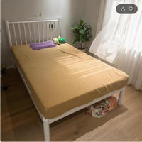 Lit en métal pour école et hôtel familial, design simple, tube carré, lit moderne pour dortoir étudiant