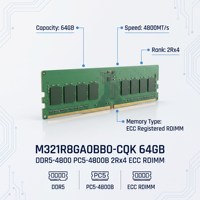 Memori Server 64GB 2RX4 PC5-4800 DDR5 ECC RDIMM M321R8GA0BB0-CQK 4800MHz PC5-4800B RAM Harga Grosir Tersedia