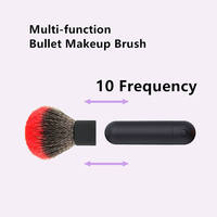 Vibrateur œuf vibrant 10 vitesses pour clitoris, mamelons et seins, masseur vibrant, brosse à maquillage vibrante, jouet sexuel