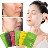 Meilleur vendeur masque en poudre hydratant pour le visage feuille de contrôle dissolvant de points noirs masque facial blanchissant